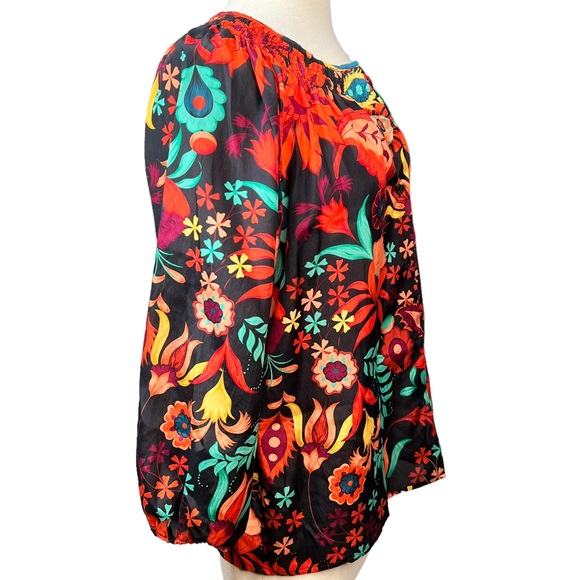 Tucker NYC The Classic Bold Floral Blouse S - Picture 14 of 15